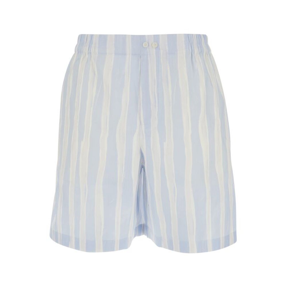 Jacquemus Men Le Short Calecon Blue Women's Cotton Shorts